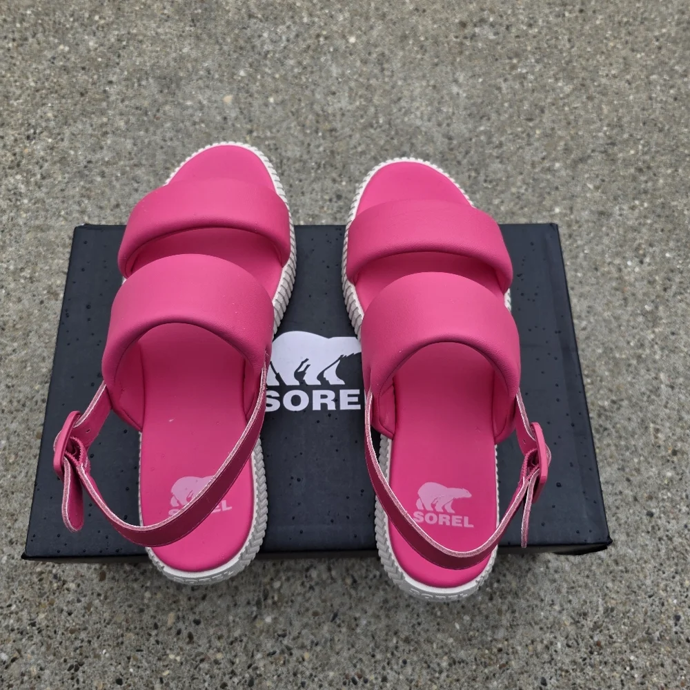 Sorel Women's Pink Sandals Women 7.5 - Picture 7 of 11